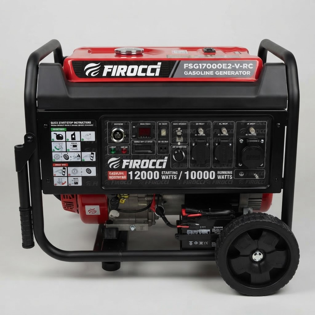 موتور برق 12 کیلووات فیروکسی مدل FSG17000E2-V-RC بنزینی تکفاز