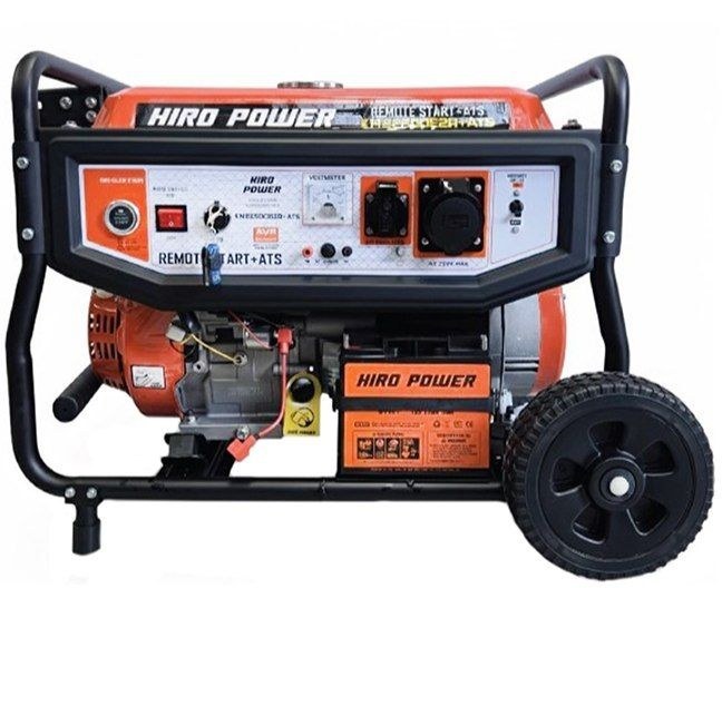 موتور برق بنزینی استارتی ریموت دار تک فاز 10/5 کیلووات هیرو پاور HIRO POWER مدل KM22500E2